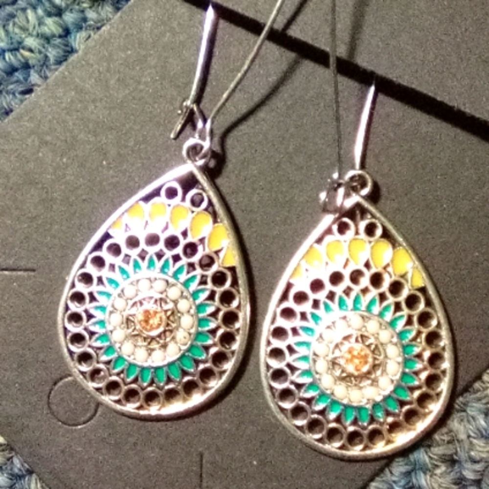 Bohemian teardrop earrings